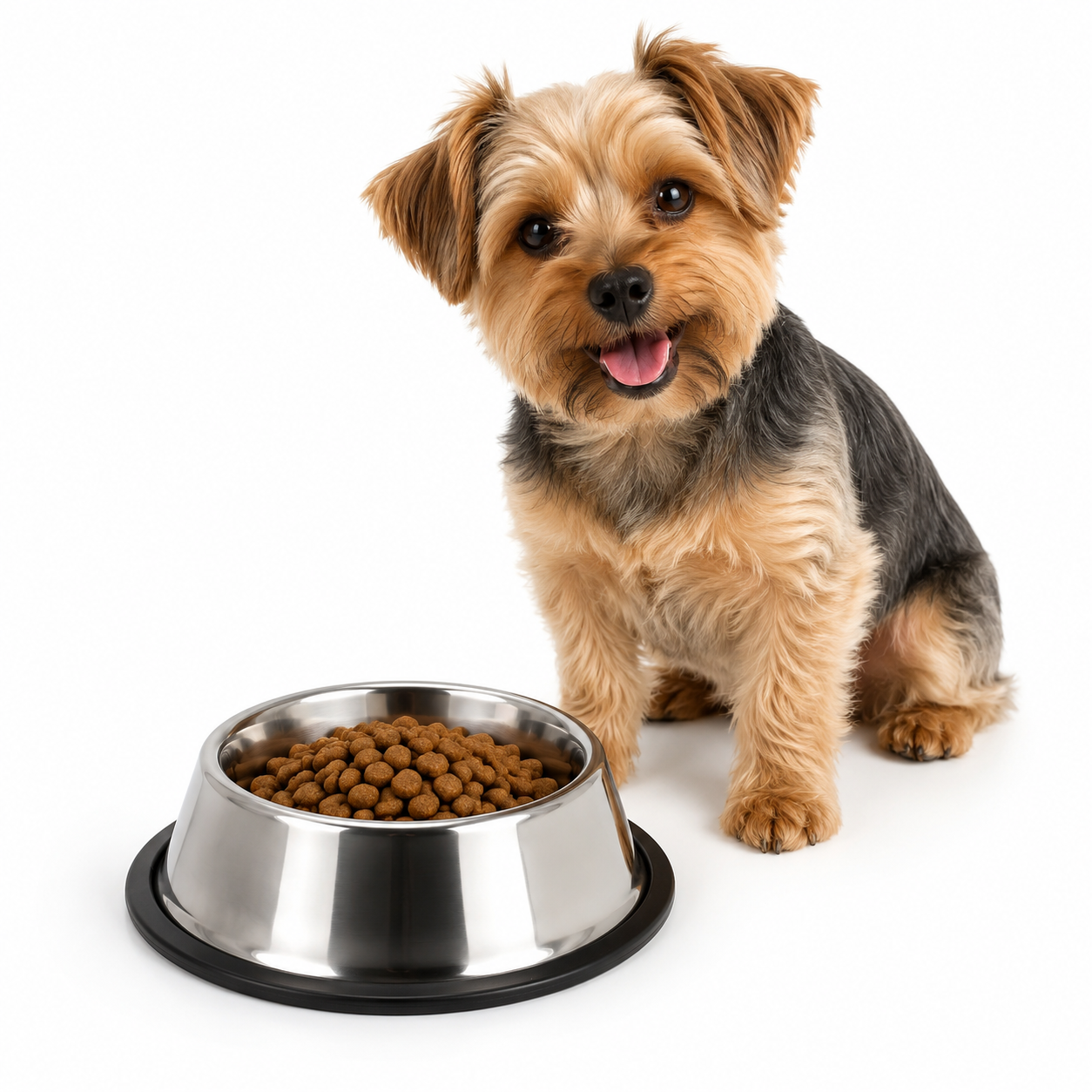 Comedero Antideslizante de Acero Inoxidable 26 cm para Perros y Gatos - Imagen 2