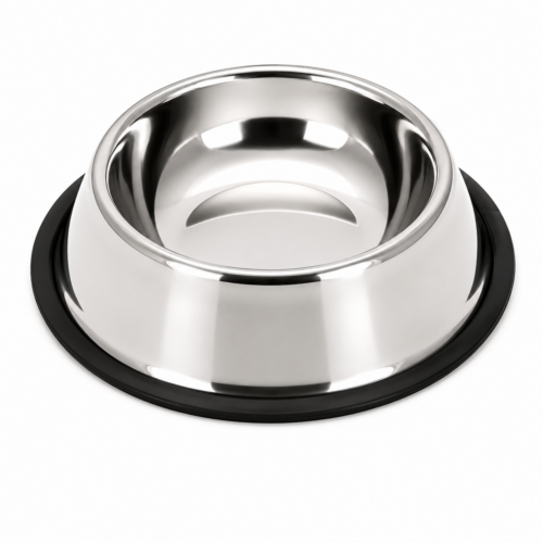 Comedero Antideslizante de Acero Inoxidable 26 cm para Perros y Gatos