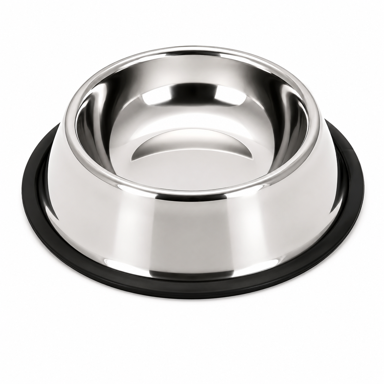 Comedero Antideslizante de Acero Inoxidable 26 cm para Perros y Gatos
