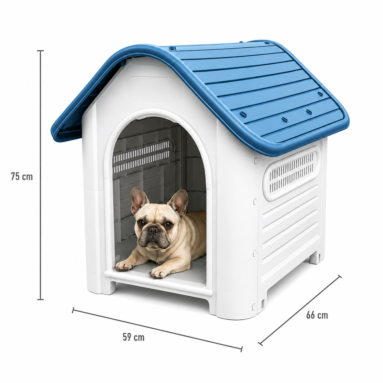 Casa para Mascotas con Puerta para Interior y Exterior - Imagen 3